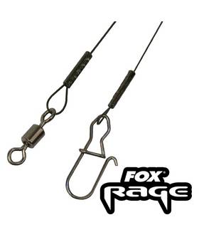 FOX RAGE SPIN LEADERS - STAINLESS STEEL 20 - 30cm