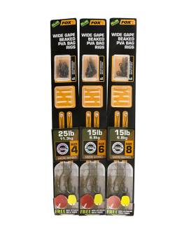 FOX ARMA POINT WIDE GAPE RIGS FOR PVA BAGS