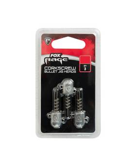 FOX RAGE CORKSCREW BULLET JIG 3PCS