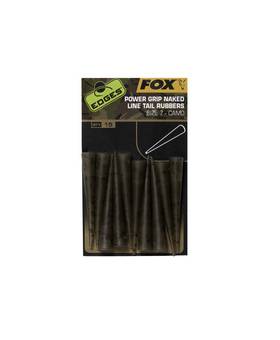 FOX POWER GRIP NAKED LINE TAIL RUBBERS 7 CAMO
