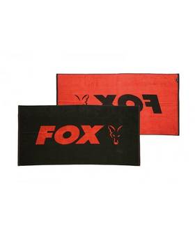 FOX BEACH TOWEL BLACK ORANGE