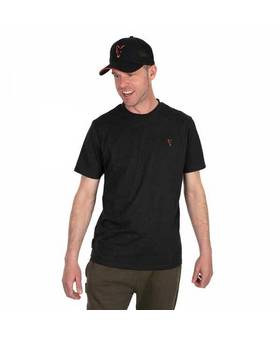 FOX LW T-SHIRT BLACK ORANGE