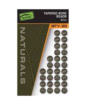 FOX NATURALS TAPERED BORE BEADS 6MM