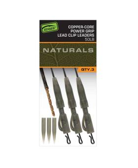FOX COPPER-CORE POWER GRIP LEADCLIP LEADERS 50LB