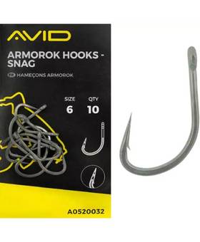 AVID ARMOROK HOOKS SNAG BARBED