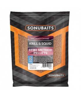 SONUBAITS KRILL&SQUID STIKI METHOD PELLETS 650g 2mm