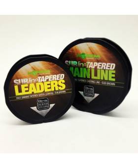 KORDA SUBLINE TAPERED LEADERS 0.33-0.5mm 5x12m