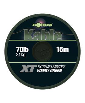 KORDA KABLE XT EXTREME LEADCORE 70lb/15m GREEN