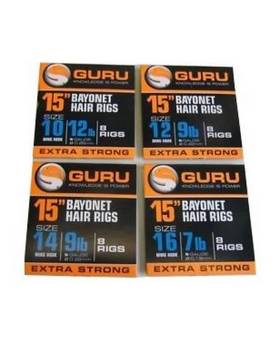 GURU READY RIG BAYONET HAIR RIG 38CM MWG