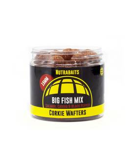 NUTRABAITS BIG FISH MIX CORKIE WAFTERS SALMON, CAVIAR&BLACK PEPPER 18mm