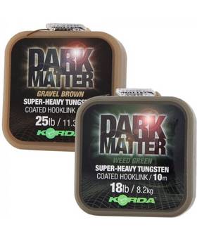 KORDA DARK MATTER SUPER HEAVY TUNGSTEN COATED HOOKLINK 25lb