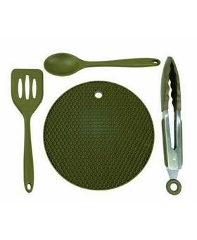 TRAKKER 4PIECE SILICONE UTENSIL SET