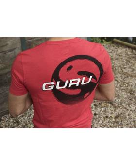 GURU BRUSH LOGO RED TEE