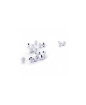 54DS TUNGSTEN BEAD SLOTTED FL. WHITE 20 PCS 3.5mm
