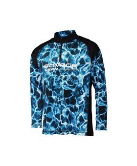 SAVAGE GEAR MARINE LONG SLEEVE TEE SEA BLUE