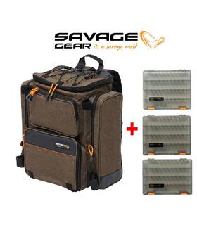 SAVAGE GEAR SPECIALIST RUCKSACK 23L W 3 BOXES 40X38X23CM