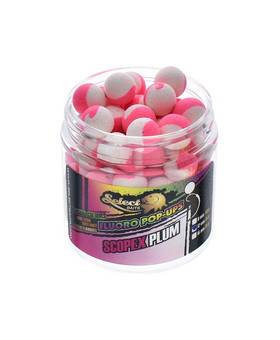 SELECT BAITS FLUORO POP UPS SCOPEX PLUM