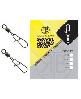 REFUSE TO BLANK SWIVEL ROUND SNAP