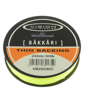 VISION BAKKARI THIN BACKING CHARTERUSE 250m 30lb