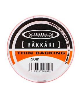 VISION BAKKARI THIN BACKING 50M 20LB ORANGE