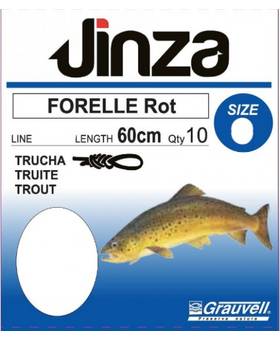 JINZA HOOK TROUT RED