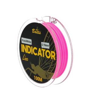 BAETIS INDICATOR LINE WHITE/PINK 100m 0,14mm