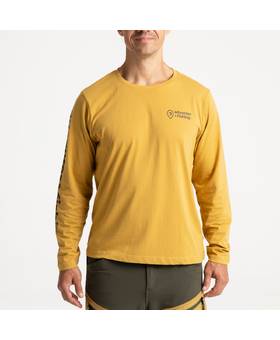 ADVENTER & FISHING T-SHIRT LONG SLEEVE MUSTARD