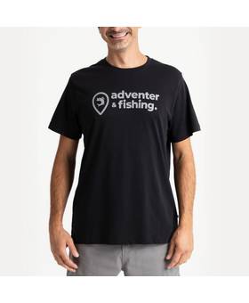 ADVENTER & FISHING T-SHIRT BLACK