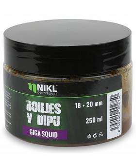 NIKL BOILIES IN DIP GIGA SQUID 18+20mm 250g