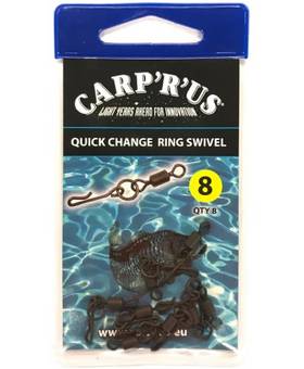 CARP R US QUICK CHANGE RING SWIVEL 8