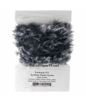 SEMPERFLI SYNTHETIC RABBIT ZONKER #SLOTH GREEN