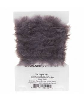 SEMPERFLI SYNTHETIC RABBIT ZONKER #GREY SEAL
