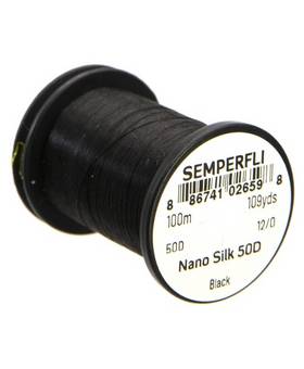 SEMPERFLI NANO SILK 50D 100m 12/0 #BLACK