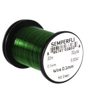 SEMPERFLI WIRE 0,1mm #HOT GREEN