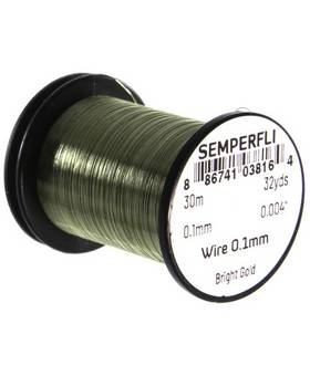 SEMPERFLI WIRE 0,1mm #BRIGHT GOLD