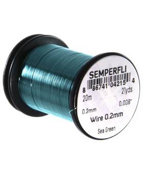 SEMPERFLI TYING WIRE 0,2mm #SEA GREEN