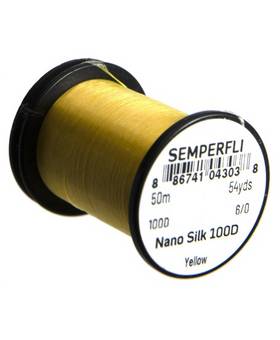 SEMPERFLI NANO SILK 100D 50m 6/0 #YELLOW