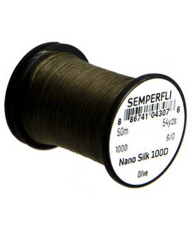 SEMPERFLI NANO SILK 100D 50m 6/0 #OLIVE