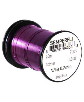 SEMPERFLI WIRE 0,2mm #BABY PINK
