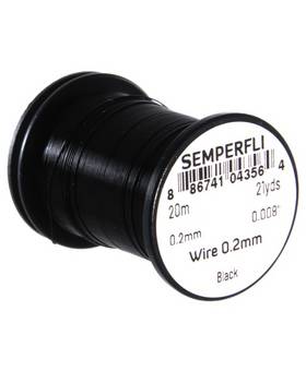 SEMPERFLI TYING WIRE 0,2mm #BLACK