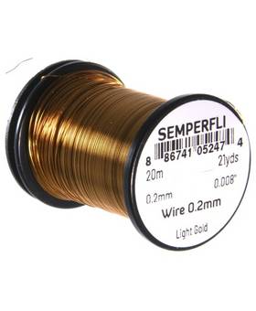 SEMPERFLI TYING WIRE 0,2mm #LIGHT GOLD