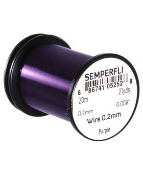 SEMPERFLI TYING WIRE 0,2mm #PURPLE