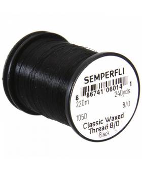 SEMPERFLI WAXED THREAD 8/0 #BLACK