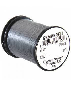 SEMPERFLI WAXED THREAD 8/0 #GREY
