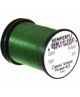 SEMPERFLI WAXED THREAD 8/0 #GREEN