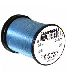 SEMPERFLI WAXED THREAD 8/0 #CORNFLOWER