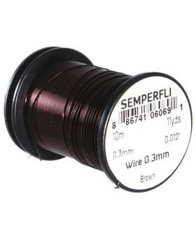 SEMPERFLI TYING WIRE 0,3mm #BROWN