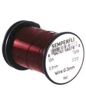 SEMPERFLI TYING WIRE 0,3mm #RED