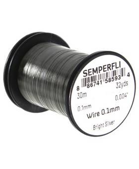 SEMPERFLI WIRE 0,1mm #BRIGHT SILVER
