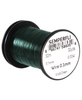 SEMPERFLI WIRE 0,1mm #VIVID GREEN